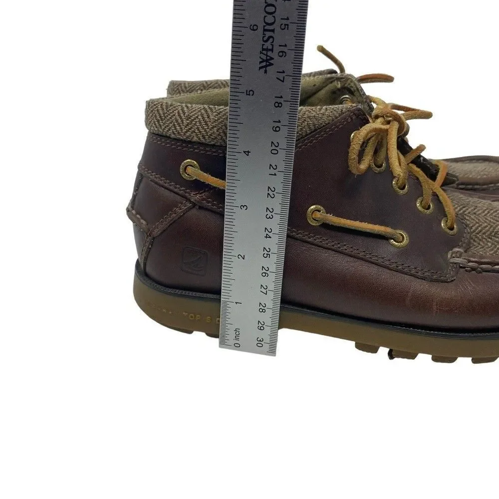 ‎Men’s Sperry leather Chukka boot Tweed Brown Sz 8 Rare